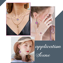 24 шт. 6 стиля ионного покрытия (IP) 201 филигранные подвески из нержавеющей стали&nbsp;STAS-GA0001-29