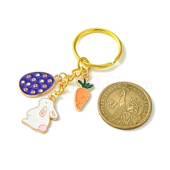 Брелок-кулон из эмалированного сплава с пасхальным яйцом&nbsp;KEYC-JKC00580-04