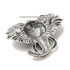 Сплав горный хрусталь брошь&nbsp;JEWB-K027-08AS