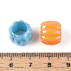 Перламутровое УФ-покрытие непрозрачные акриловые европейские бусины&nbsp;SACR-T017-64M