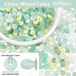 600 шт. Искусственные нефритовые стеклянные бусины&nbsp;DGLA-PA0001-06A