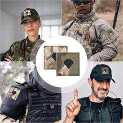 6шт полиэстеровый эполет камуфляж PATC-FH0001-26