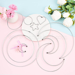 10 стиль железное кольцо для самодельной плетеной сети/паутины с перьями&nbsp;IFIN-SP0001-51