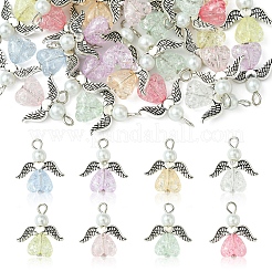 30шт. подвеска-ангел из акрила и стекла&nbsp;PALLOY-FZ00016