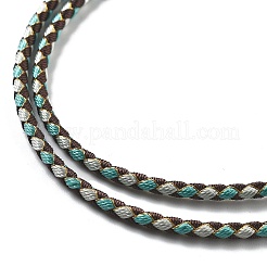 Изготовление плетеных ожерелий из полиэфирного шнура&nbsp;MAK-L043-03P