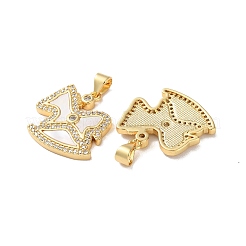 Латунные микро проложить кубического циркония подвески&nbsp;KK-B083-04G