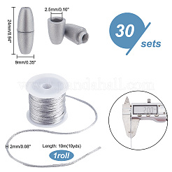 1 рулон нейлонового атласного шнура с плетением «раттейл»&nbsp;NWIR-PH0002-13B