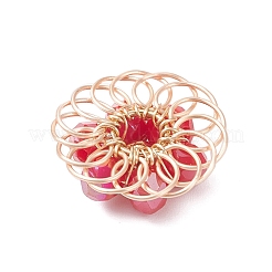 4шт 4 цвета подвески из гальванического стекла&nbsp;PALLOY-TA00338