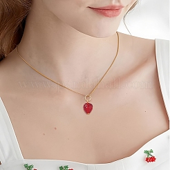 5 шт. подвески из прозрачного стекла с фруктами и ручной работы в технике лэмпворк&nbsp;PALLOY-YW00143