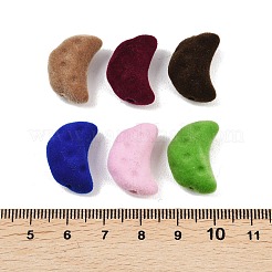 Флокированные непрозрачные акриловые бусины&nbsp;OACR-B051-01A