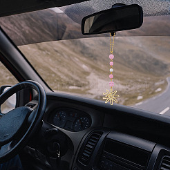 2 шт. подвесные украшения из сплава солнца и стекла&nbsp;AJEW-ME0001-52C