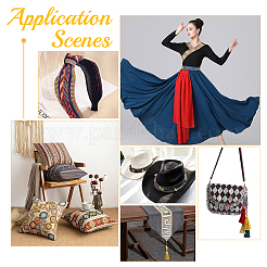 Ленты из полиэстера в этническом стиле&nbsp;OCOR-AR0001-43