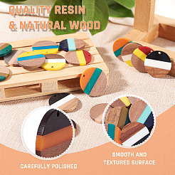 20 шт. подвески из двух цветов&nbsp;RESI-BT0001-18