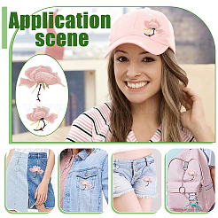 4 шт. 2 стиля полиэстеровая компьютерная вышивка ткань термоприклеиваемые/пришивные нашивки&nbsp;PATC-PH0001-56