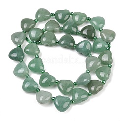 Естественный зеленый авантюрин бисер нитей&nbsp;G-NH0069-A03