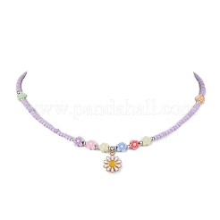 Сплав эмали кулон ожерелья&nbsp;NJEW-JN04720