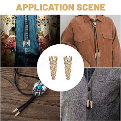 4 шт. латунные наконечники для шнура&nbsp;KK-CA0003-73C