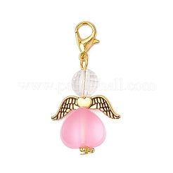 Акриловые подвески в форме сердца ангела&nbsp;HJEW-JM03566-01