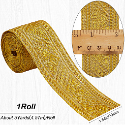 4.6~5 ярд полиэфирной жаккардовой ленты в этническом стиле для шитья украшений&nbsp;OCOR-GF0003-96C