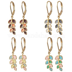 Серьги-гвоздики с эмалированным креплением из нержавеющей стали 304&nbsp;EJEW-JE06261