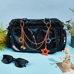 Акриловая звезда подвеска железная цепочка сумка декоративные цепи&nbsp;HJEW-OC00295