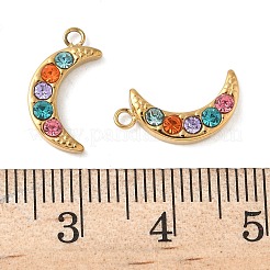 Подвески из нержавеющей стали 304 со стразами&nbsp;STAS-K306-24G-01