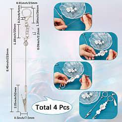 4шт латунный брелок для изготовления ювелирных изделий своими руками&nbsp;KEYC-SC0001-40B
