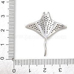 Подвески из морской латуни с микропаве из кубических цирконий&nbsp;KK-K411-05P