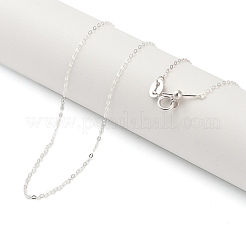 925 регулируемое ожерелье из стерлингового серебра с цепочкой-кабелем для женщин&nbsp;LS-NJEW-U030-01S-01