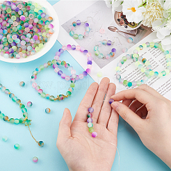 560 шт. 14-х цветные матовые стеклянные бусины&nbsp;GLAA-PH0003-42
