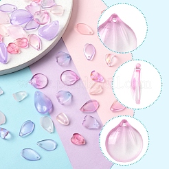 100 шт. 10 стиля прозрачных стеклянных подвесок&nbsp;GLAA-FS0002-16