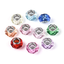 Прозрачного акрилового Европейский бисером&nbsp;GPDL-N006-01A-06