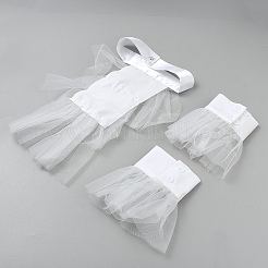 Комплект из полиэстерового съемного тюля с воротником и рукавами&nbsp;DIY-WH0683-24