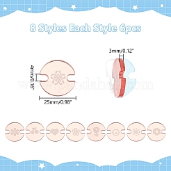 48 шт. 8 стиля акриловых листов&nbsp;FIND-WR0011-65B