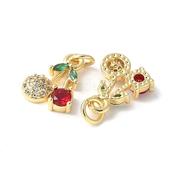 Латунные микро проложить кубического циркония подвески&nbsp;ZIRC-I071-07G