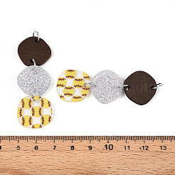 Печатные акриловые большие подвески&nbsp;OACR-N144-03