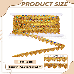 6.5 м полиэстеровая плетеная кружевная лента&nbsp;OCOR-LP0001-59