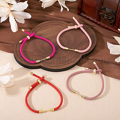 4шт 4-цветный плетеный нейлоновый шнур для изготовления браслета&nbsp;MAK-TA0001-26A