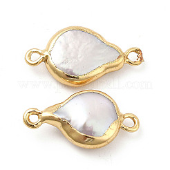 Шармы-соединители с натуральным жемчугом кеши в стиле барокко&nbsp;PEAR-P004-44KCG