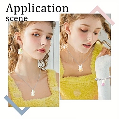 5 шт. 5 стильных пасхальных подвесок из непрозрачной смолы&nbsp;RESI-YW0002-15