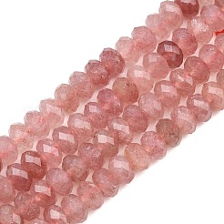 Природного кварца клубники нитей бисера&nbsp;G-C259-A22-5x8mm