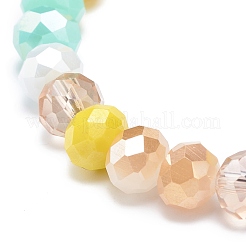 Стеклянный браслет rondelle из бисера стрейч для женщин&nbsp;BJEW-JB08709