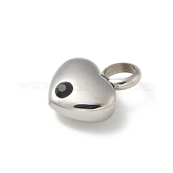 Подвески из нержавеющей стали 304 со стразами&nbsp;STAS-R139-01P-03