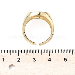 Регулируемые манжетные кольца с микропаве из кубического циркония из латуни&nbsp;RJEW-C131-05G