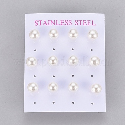 Пластиковые жемчужины жемчужина серьги&nbsp;LS-STAS-D0001-03-G