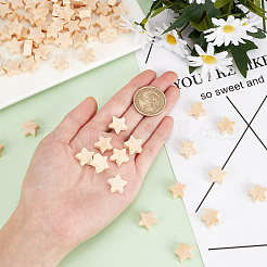 3 пакетик натуральных деревянных бусин&nbsp;WOOD-OC0002-21