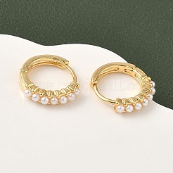 Латунные серьги обруча EJEW-D337-14A-G