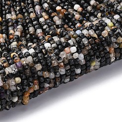 Натуральный черный турмалин бисер нитей&nbsp;LS-G-RM2025-C14-C