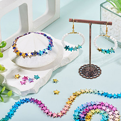 2 нити градиентного цвета гальванизированные синтетические немагнитные гематитовые бусины нити&nbsp;G-TA0002-82