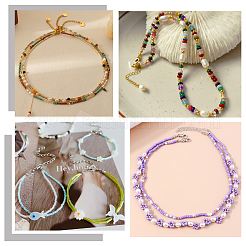 10 рулон 10 цвета плоская эластичная хрустальная нить&nbsp;EW-BBC0001-01